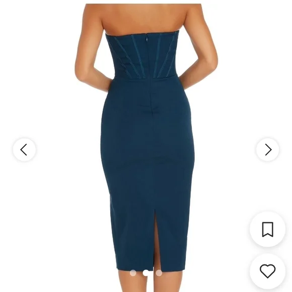 Dress the Population Strapless Navy Dress - Picture 3 of 5